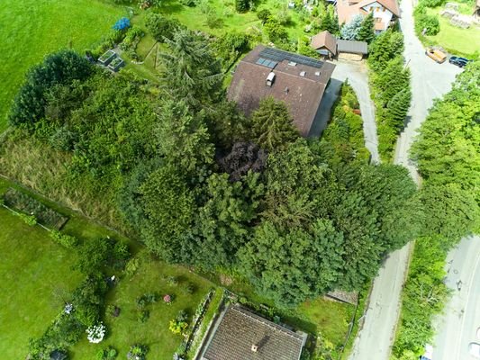 Drohnenaufnhame Grundstück Bogen