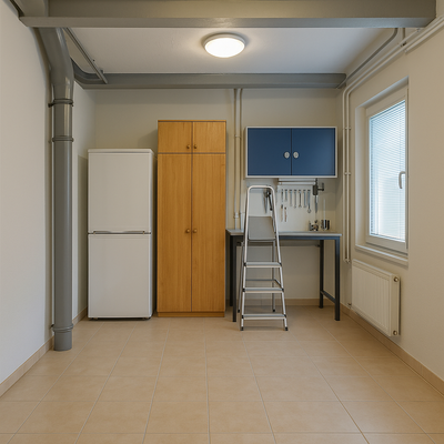 Vorraum zur Bootshalle