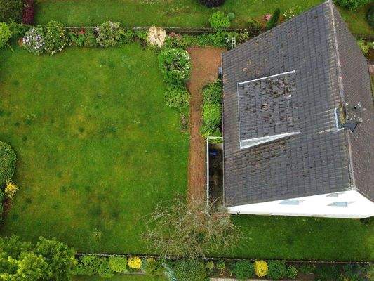 Grundstück aus der Vogelperspektive