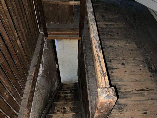 Blick Dachspitz zur Wohnung 2. Obergeschoss