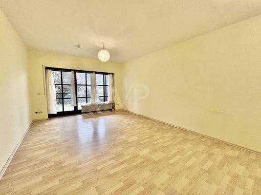 Wohn-/Ess-/Schlafbereich in Richtung Terrasse