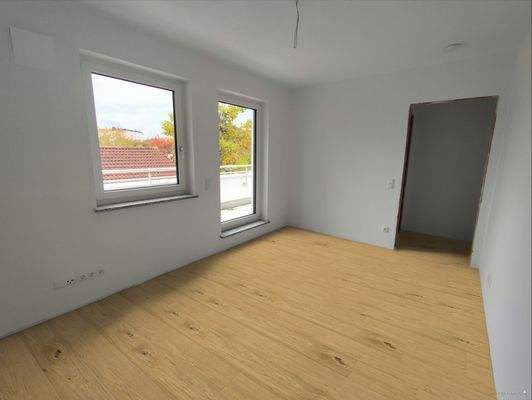 Parkett &quot;digital&quot; verlegt - Schlafen