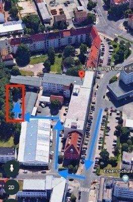 Anfahrt Parkplätze Schlachthofstr. 83