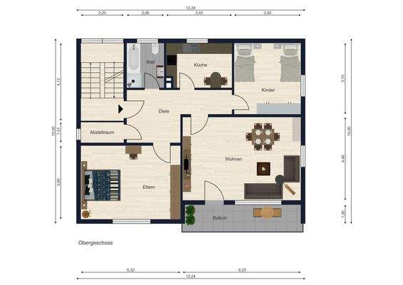 Grundriss Obergeschoss