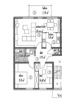 Whg. Nr. 3, 1. OG links