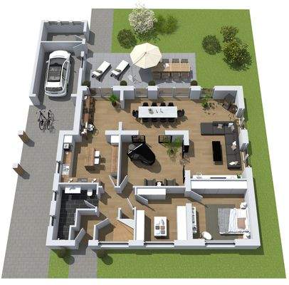 EG-Grundriss mit Umbau-Empfehlungen [Tag-Ansicht]