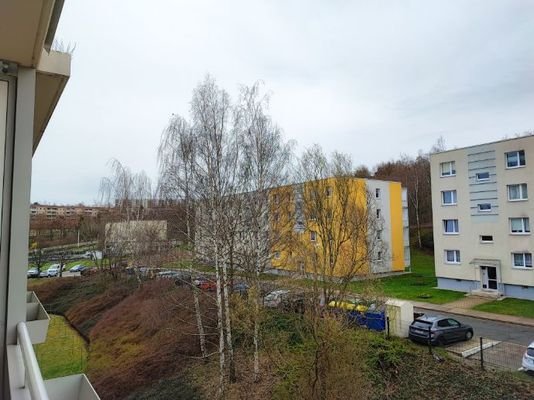Blick vom Balkon
