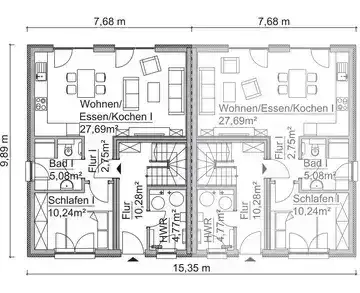 DHH Ansicht Grundriss EG