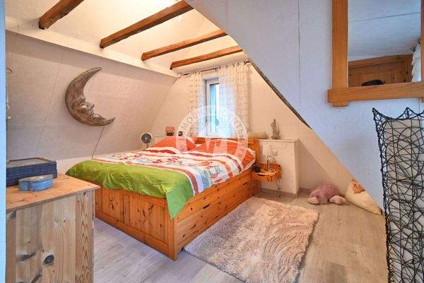 Das Schlafzimmer im Dachgeschoss