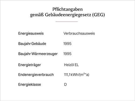 Pflichtangaben GEG Haus Nr. 8a