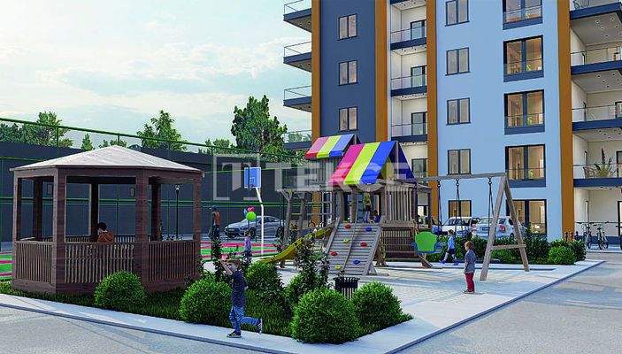 Apartments in a Complex with Security on the Boulevard in Sincan