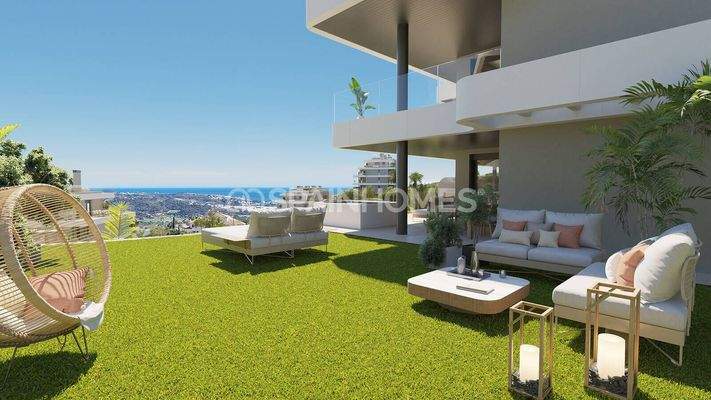 Sea View Apartments with Generous Terraces in Mijas