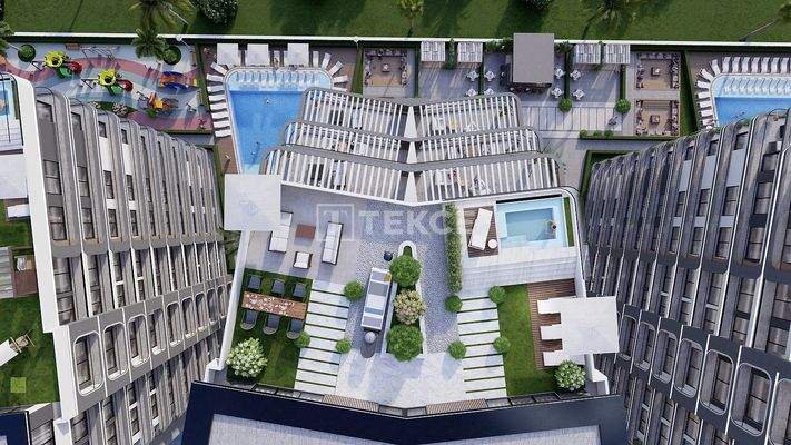 Seafront Apartments in a Complex in North Cyprus Gaziveren