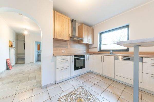 Einbauküche m. Mosaikdetail