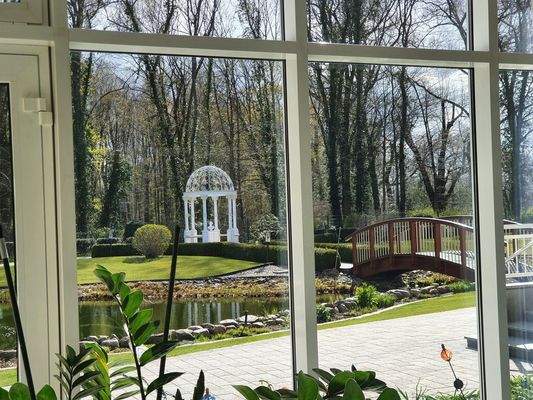 Blick aus dem Wintergarten