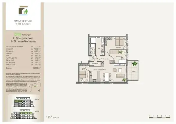 Haus 2 - Wohnung 24 - Kaufpreis 509.900 €