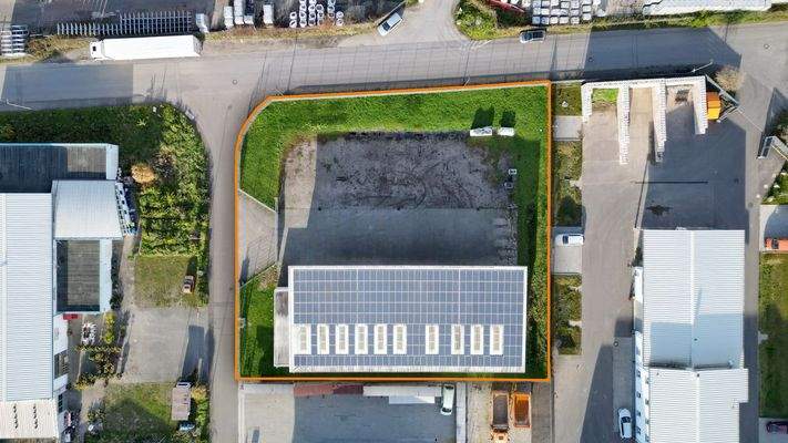 Luftbild vom Grundstück