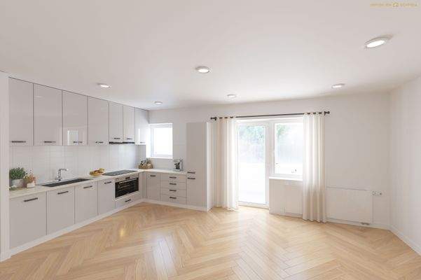 Küche und Esszimmer