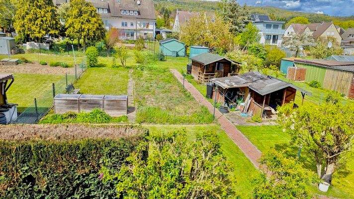 Ausblick in den Garten (vom OG)