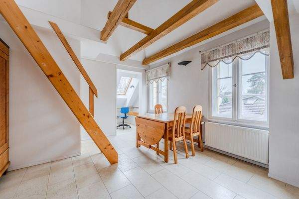 Arbeitsbereich im Dachgeschoss