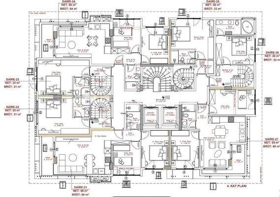 Apartments 3 Km from Cleopatra Beach in Alanya