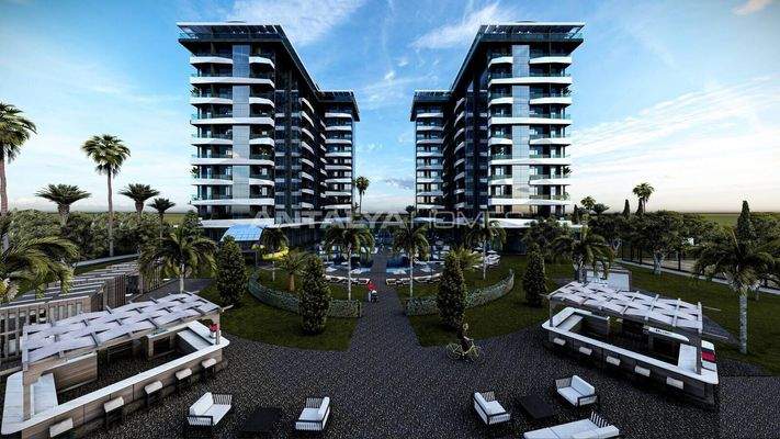 Luxury Apartments in a Complex with Hotel Amenities in Alanya