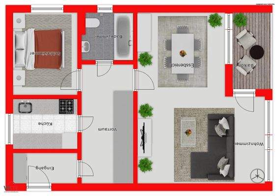 Grundrissplan - nicht maßstabsgetreu!