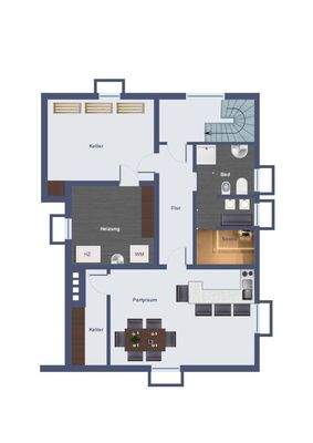 Skizze Grundriss Kellergeschoss