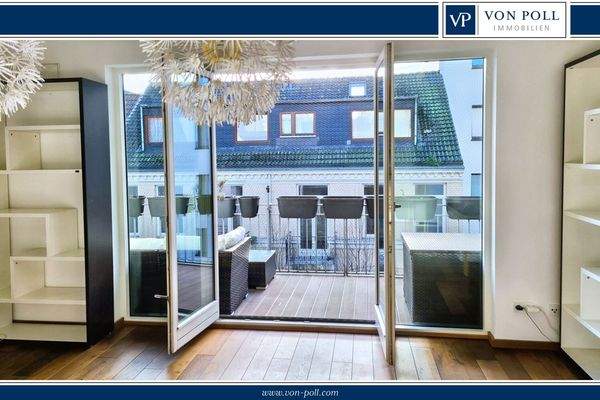 Blick auf den SüdWest Balkon