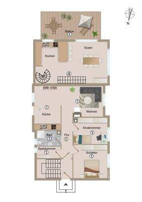 Erdgeschoss Whg. 1+4