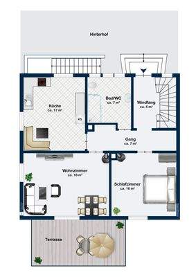 Grundriss Erdgeschoss 