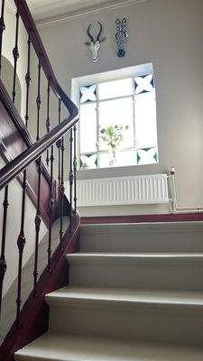 Treppe ins Obergeschoss