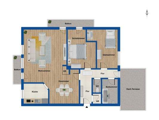 Grundriss Dachgeschoss