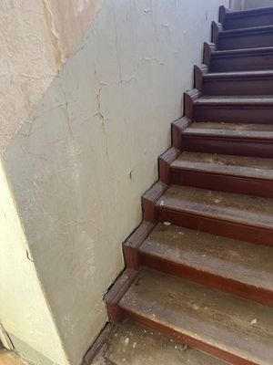 Treppe zum Dachgeschoss