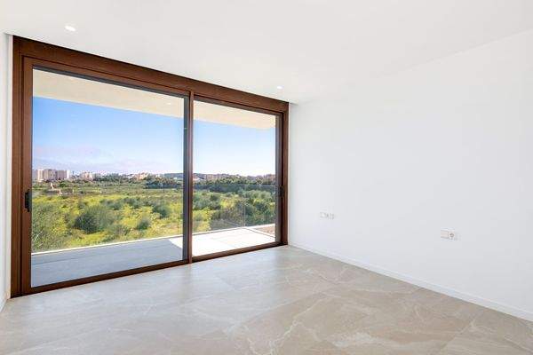 Eines der drei Schlafzimmer im Obergeschoss