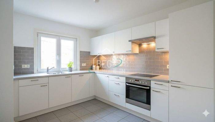 virtuell möblierte Küche