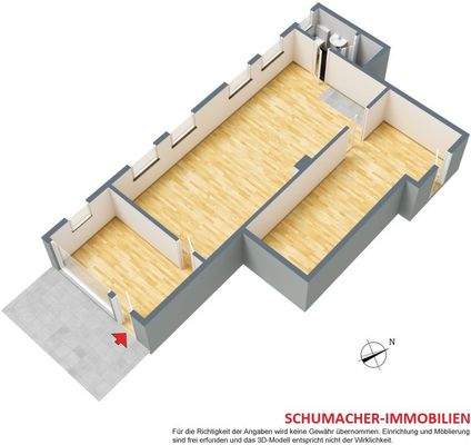 Grundriss der Wohnung