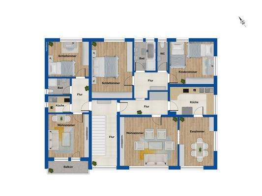 Grundriss Obergeschoss