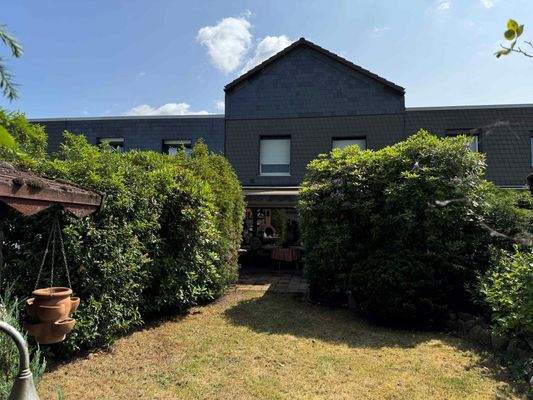 Die rückwärtige Hausansicht