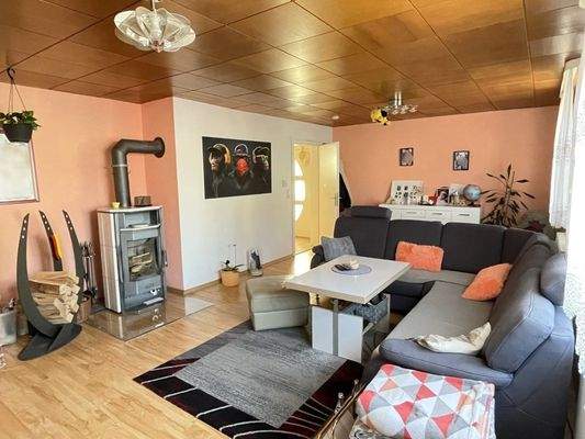 Wohnzimmer mit Schwedenofen