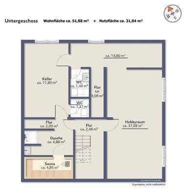 Grundriss Untergeschoss