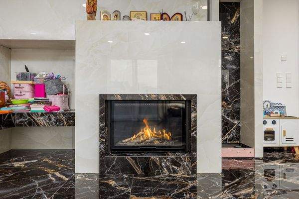 Villa Wohnzimmer Ofen