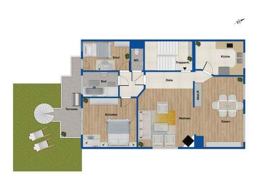 Grundriss 1. Obergeschoss