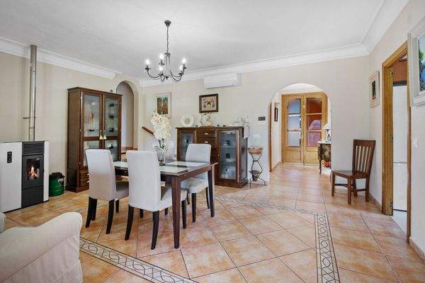 Wohnzimmer mit Pelletofen