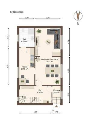 Grundriss Erdgeschoss