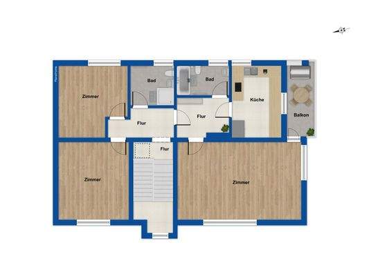 Grundriss Obergeschoss