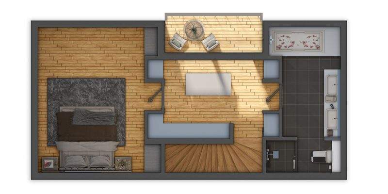 Dachgeschoss, Zugang Dachterrasse