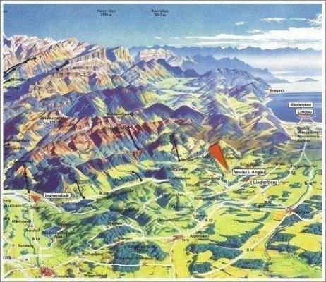 Lage zwischen Alpsee und Bodensee