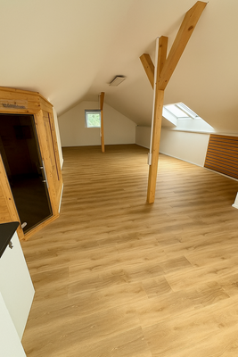 Ausgebautes Dachgeschoß