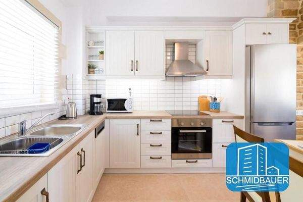 Kreta, Kamilari: Steinvilla mit Apartment und Blick auf den Kamilari-Hügel